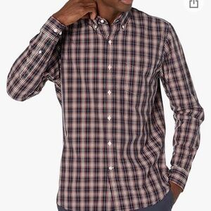 Goodthreads Red‎ Plaid Button Down Sz XS Standard Fit Mens Long Sleeved